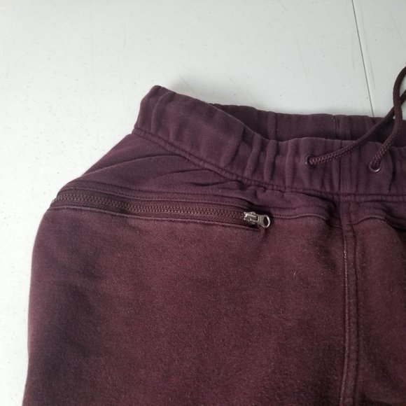 SOLD Adidas Stella Mccartney Joggers Zippered Pockets Burgandy Womens size S - Picture 3 of 11